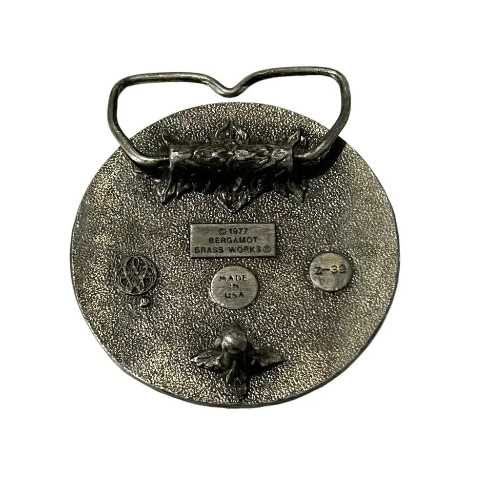 BERGAMOT BRASS WORKS SAIL BOAT BELT BUCKLE Z-39